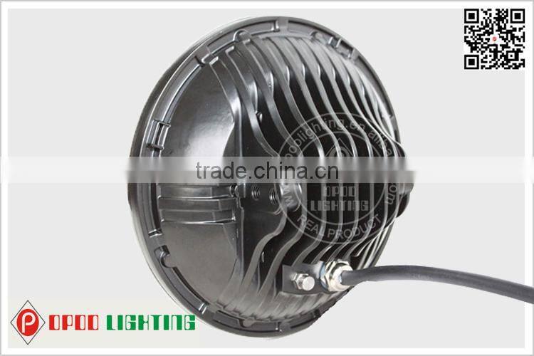 Factory direct 7" round led headlight, China hot 75w 7" round led headlight