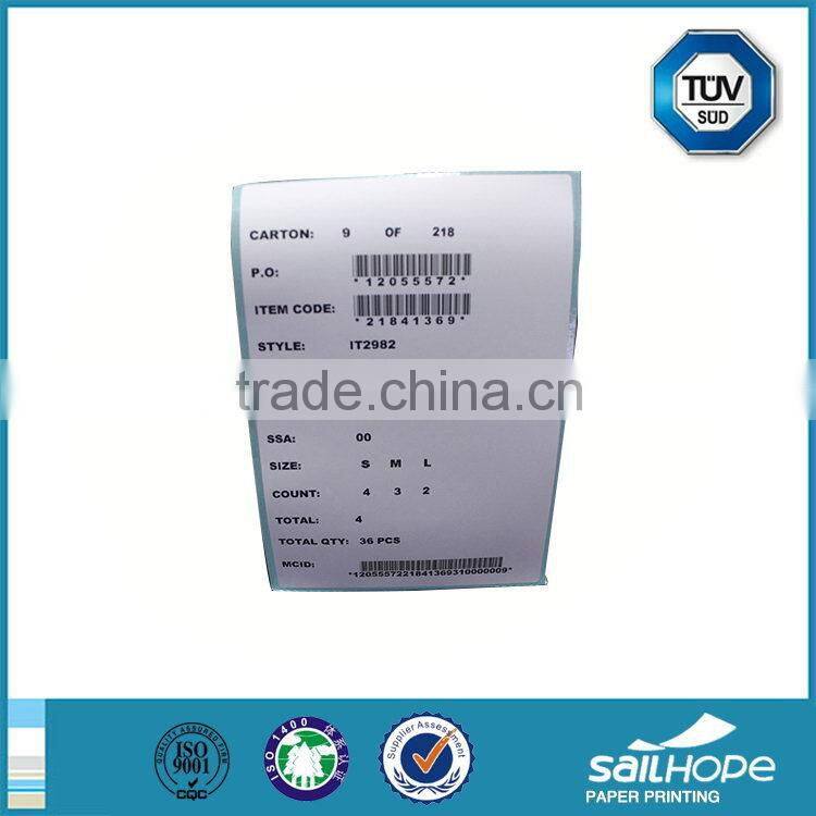 Useful newly design adhesive packaging label sticker