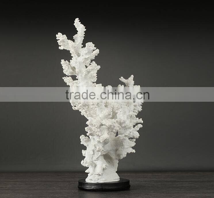 Wholesale resin coral shape craft handmade home decoration