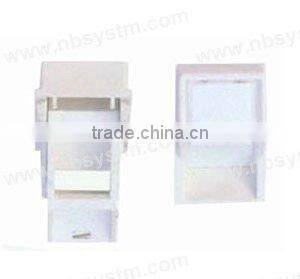Face Plate 1 port, French type, 45 degree. size:25x38mm