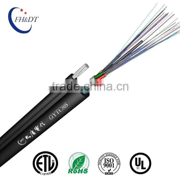 Made in China GYTC8S fig8 corrugated steel tape armor overhead fiber optical cable