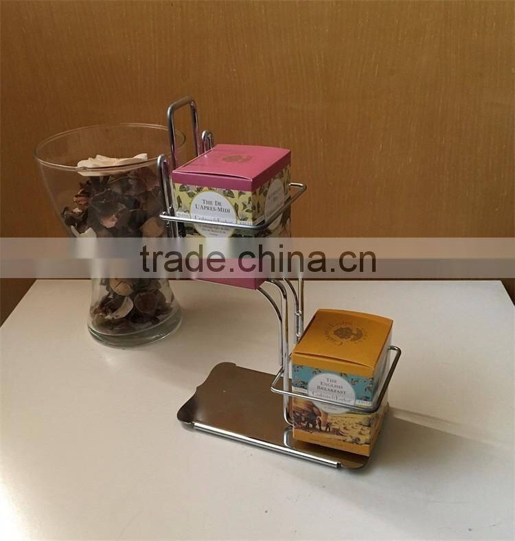 Modern Style Modern Wire Metal Tea Display Rack