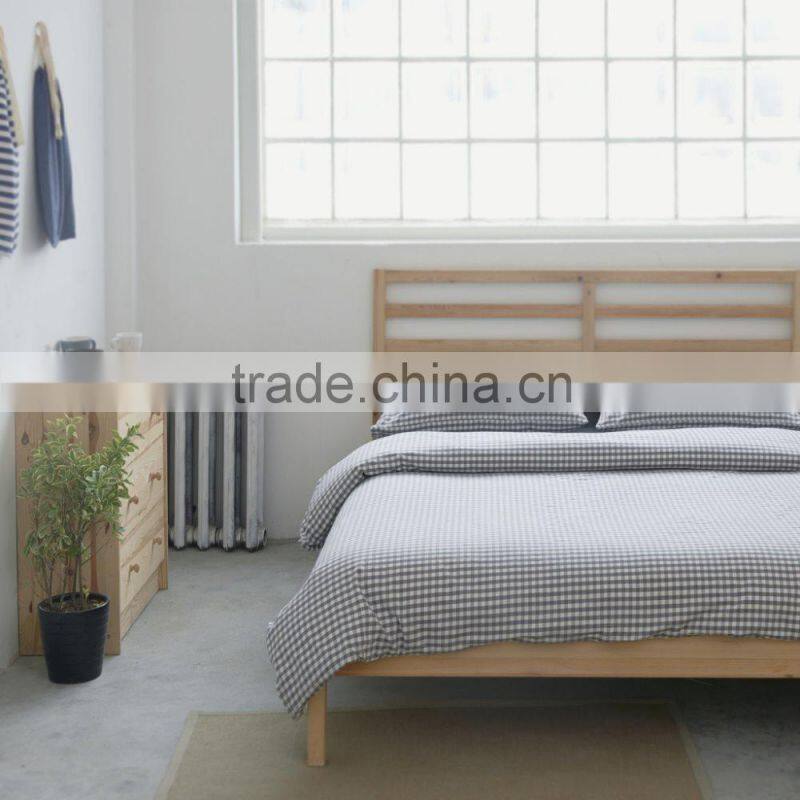 2015 winter classic checker design cotton bedding set bed coverlet