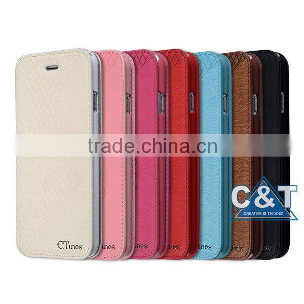 C&T New Arriving Hot product Flip Leather Cover Case For Nokia Lumia 535