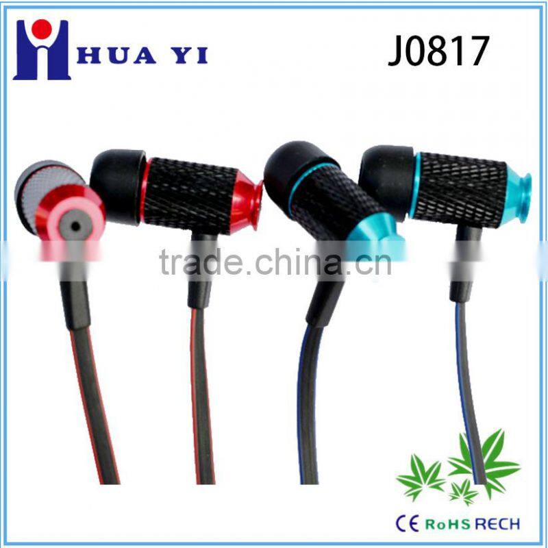 OEM in-ear Metal earphone headphone factory earwig earpiece