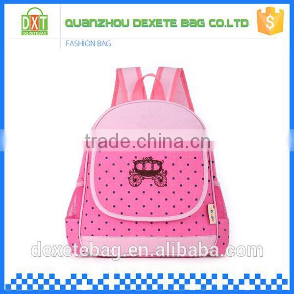 Bright canvas material china cute girls school backpack