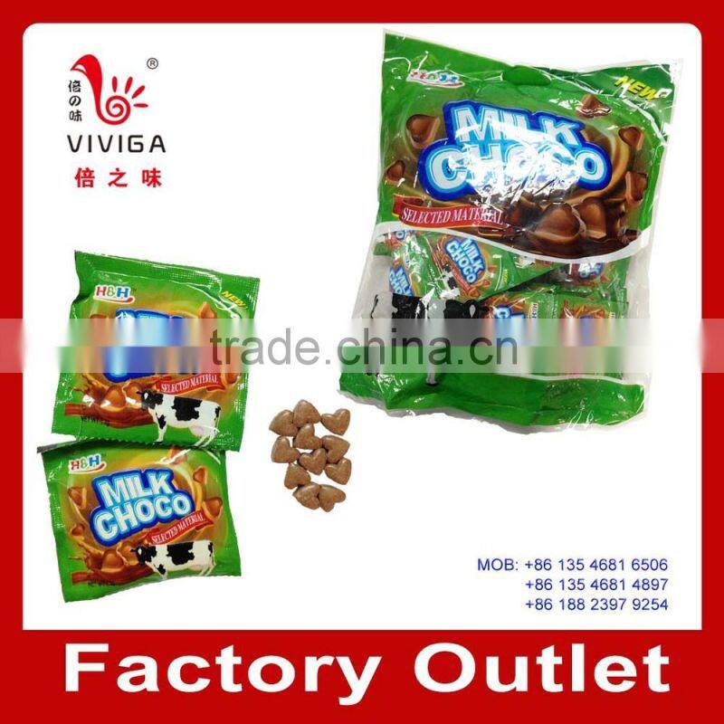Miilo heart shape tablet choco milk candy