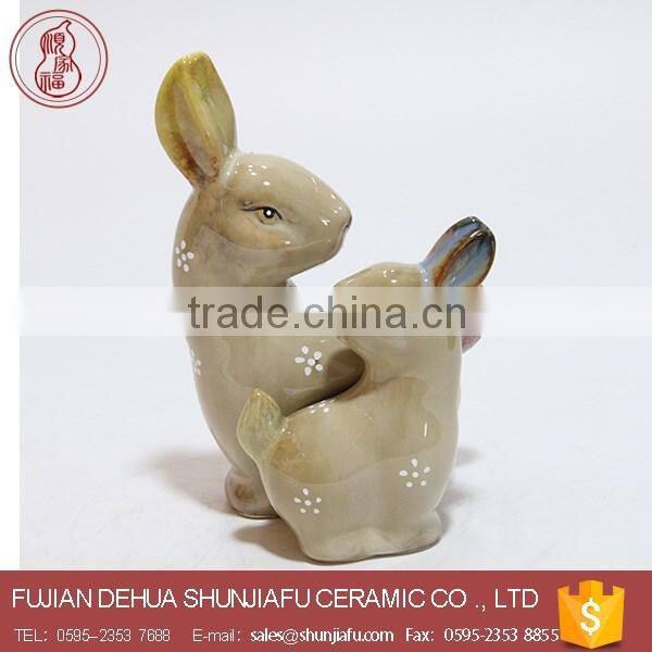 Easter Home Decorative Cute Ceramic Rabbit Figurines
