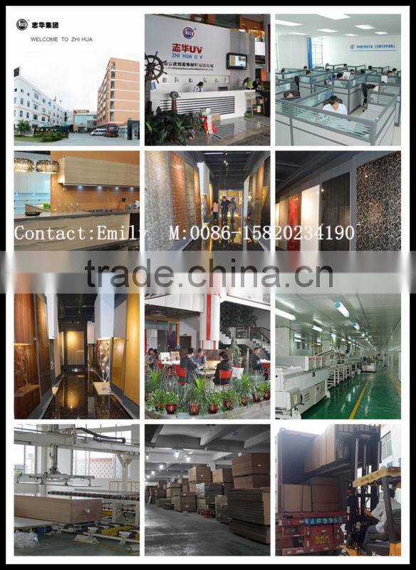 18mm UV MDF for Kitchen Cabinet Door (ZHUV factory Foshan)