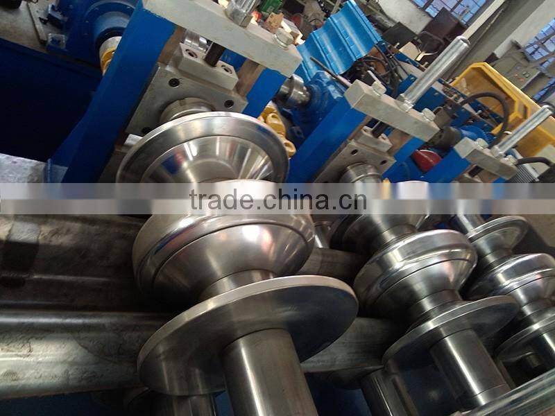 Metal W Profile Roll Forming Machine , Highway Guardrail Plate Roll Forming Machine With High Speed