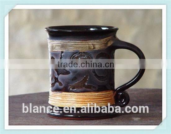 Handmade Pottery Mug, Clay mug, Black Pottery Mug, Wheel thrown tea mug
