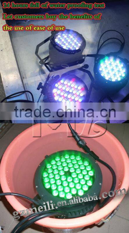 aluminium 54*3w par can 54pcs 3W LED PAR can light Waterproof Outdoor stage lighting IP65