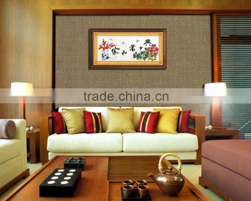 good quality burlap wallpaper/jute wallpaper 91.5*550(cm)