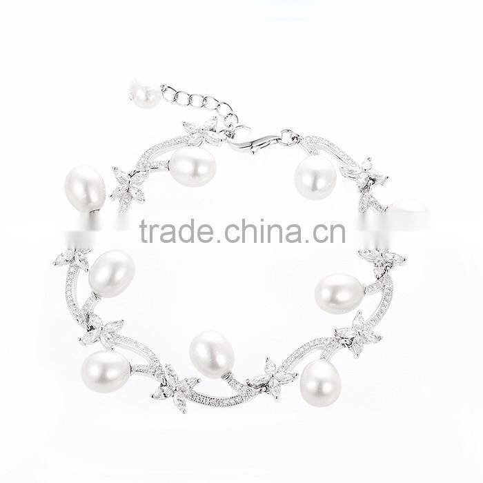 Newest Autumn Simple Design 925 Silver Bead Bracelet
