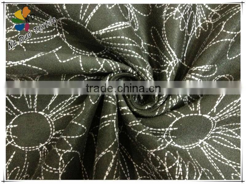 Printing Suede Fabric for Sofa/China textile