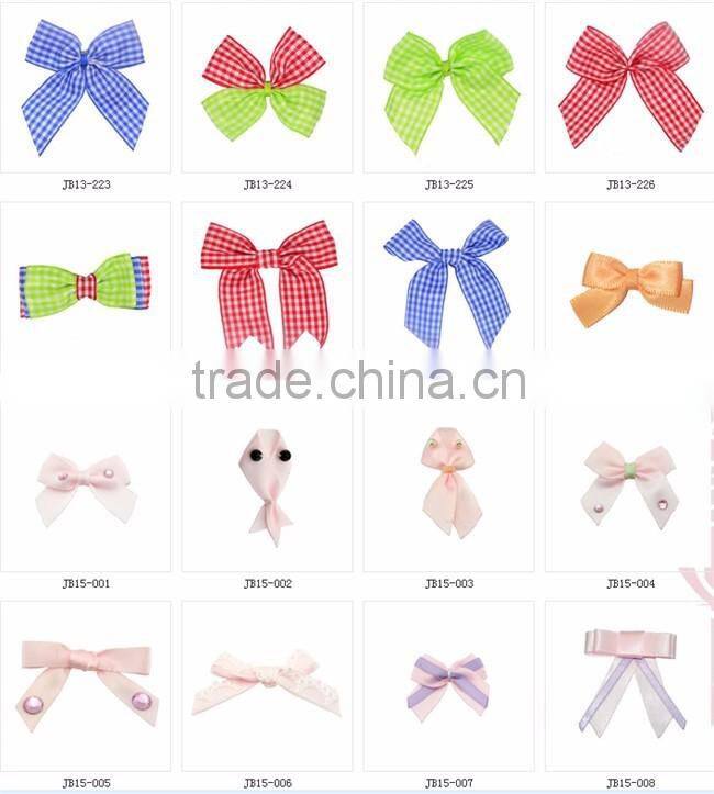 Dot Print Polyester Ribbon Bow For Clothing