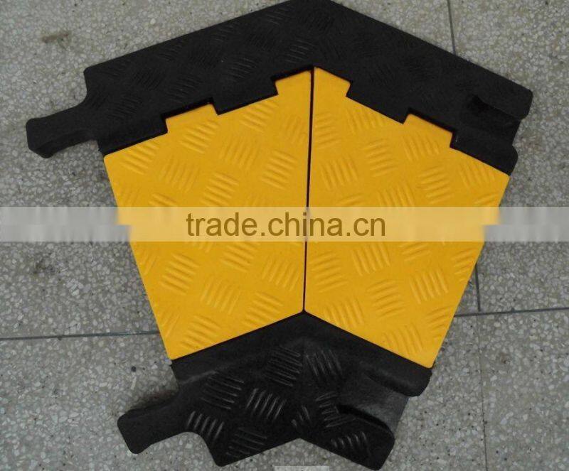 length 900mm 5channels heavy duty rubber cable protector ramp