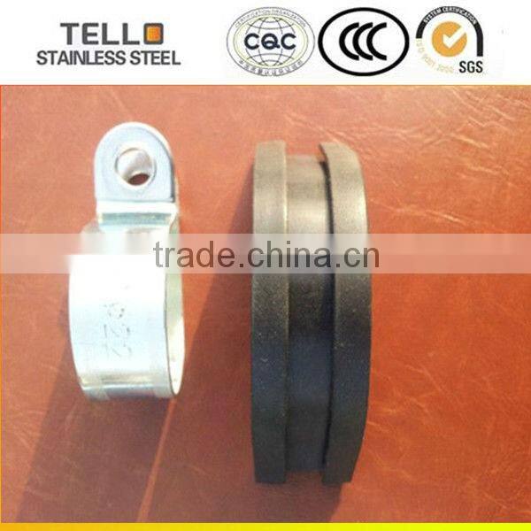 stainless steel rubber collar pipe clamp