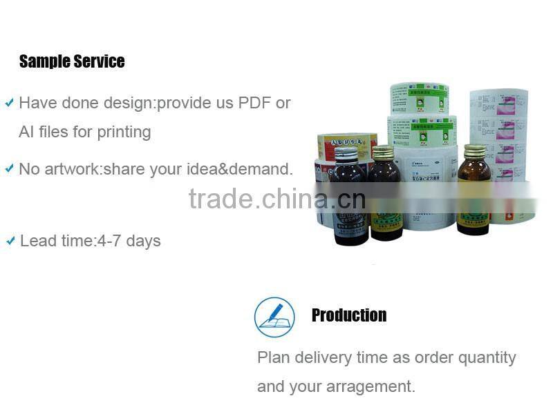 Pharmaceutical Pill Anti-Counterfeit 10ml Hologram Vial Label Maker