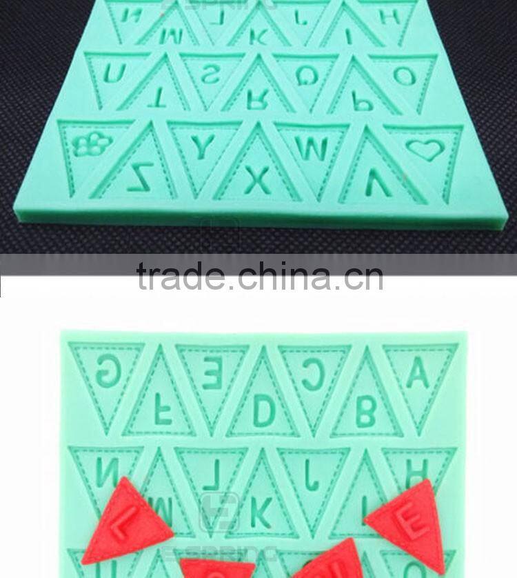 Silicone Letter Mold Candy Making Alphabet Fondant Molds