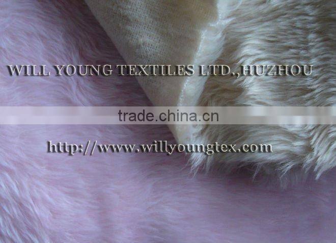 Polyester or mixed with acrylic fur, faux fake fur fabric-fur 250-750GSM