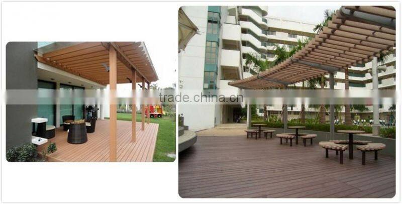 foshan supplier , wpc composite wood pergola/outdoor garden pergola