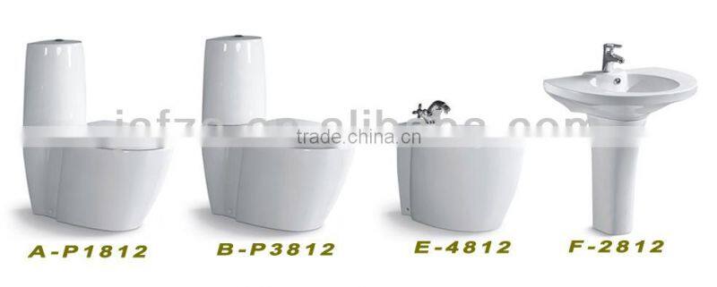 8010B Bathroom water closet squatting pan toilet ceramic