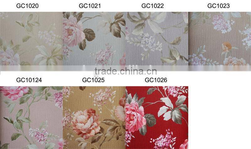 decorative pvc material wall paper vertical stripes wallpaper