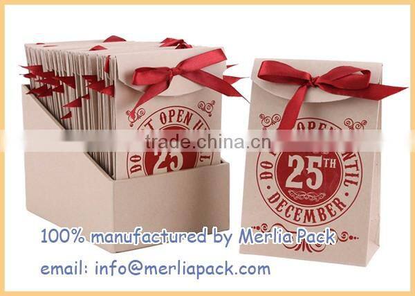 Pack of 24 x Christmas Gift Bags Santa Claus Paper Trick or Treat Bags
