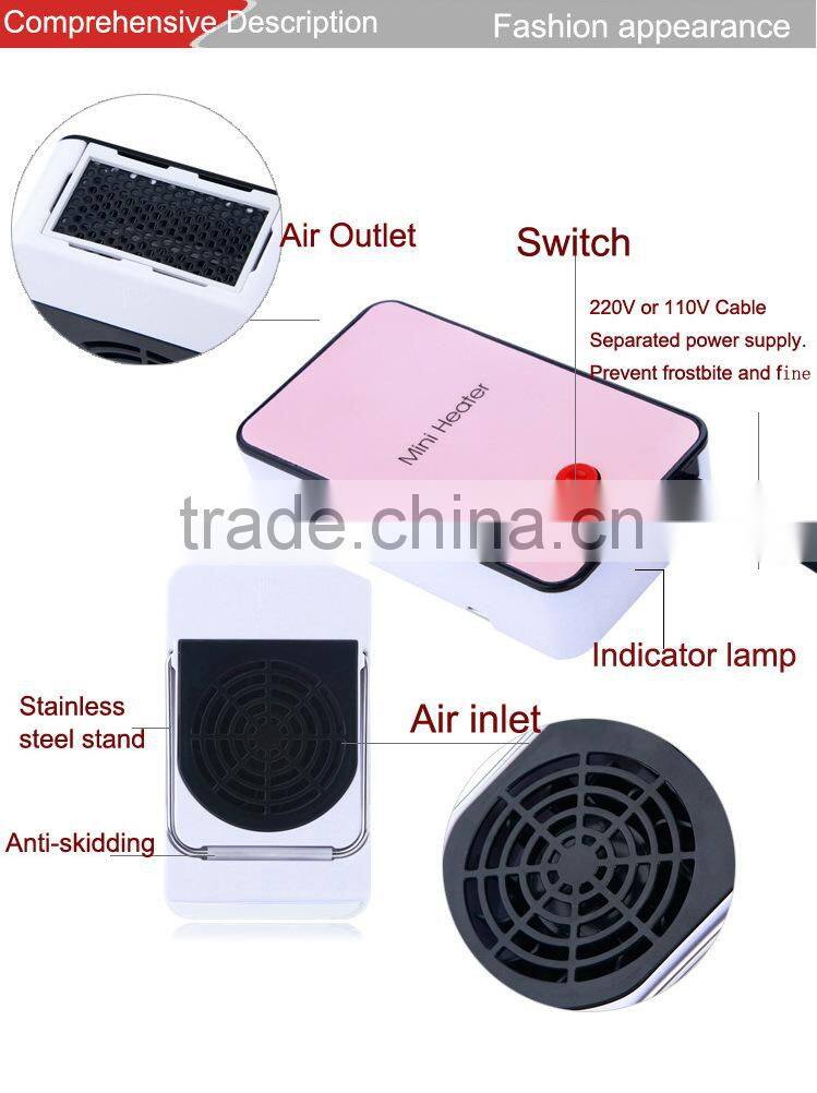 Creative gifts mini air blower with heater