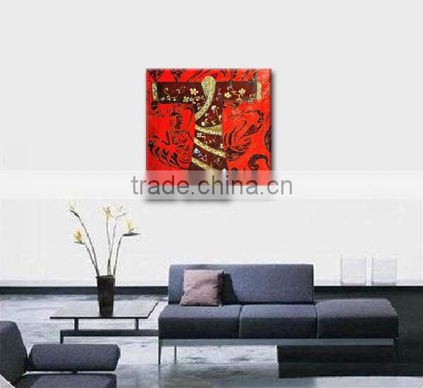 Modern oil painting hand painted clothing paint for bedroom