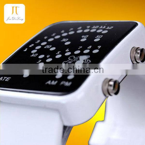 Durable cool Anime shape of Fan LED watch kids superman watch