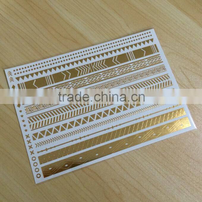 Temporary White Ink Bracelet Body Tattoo