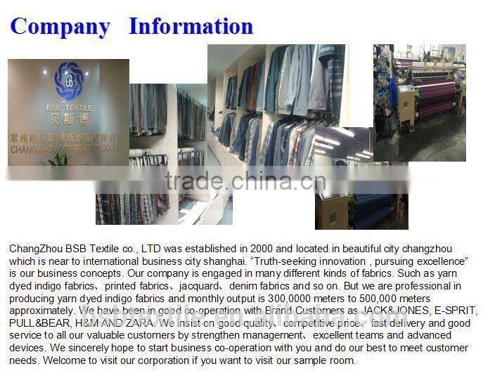 High quality 100% cotton yarn dyed stripe knit fabric