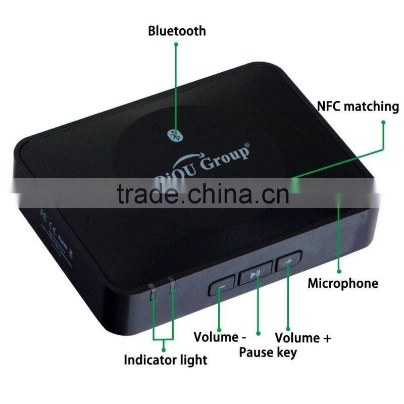 Sidiou Group Bluetooth Audio Receiver, NFC Enabled Bluetooth 3.0 Wireless Audio Adapter 3.5mm/ RCA Stereo Output