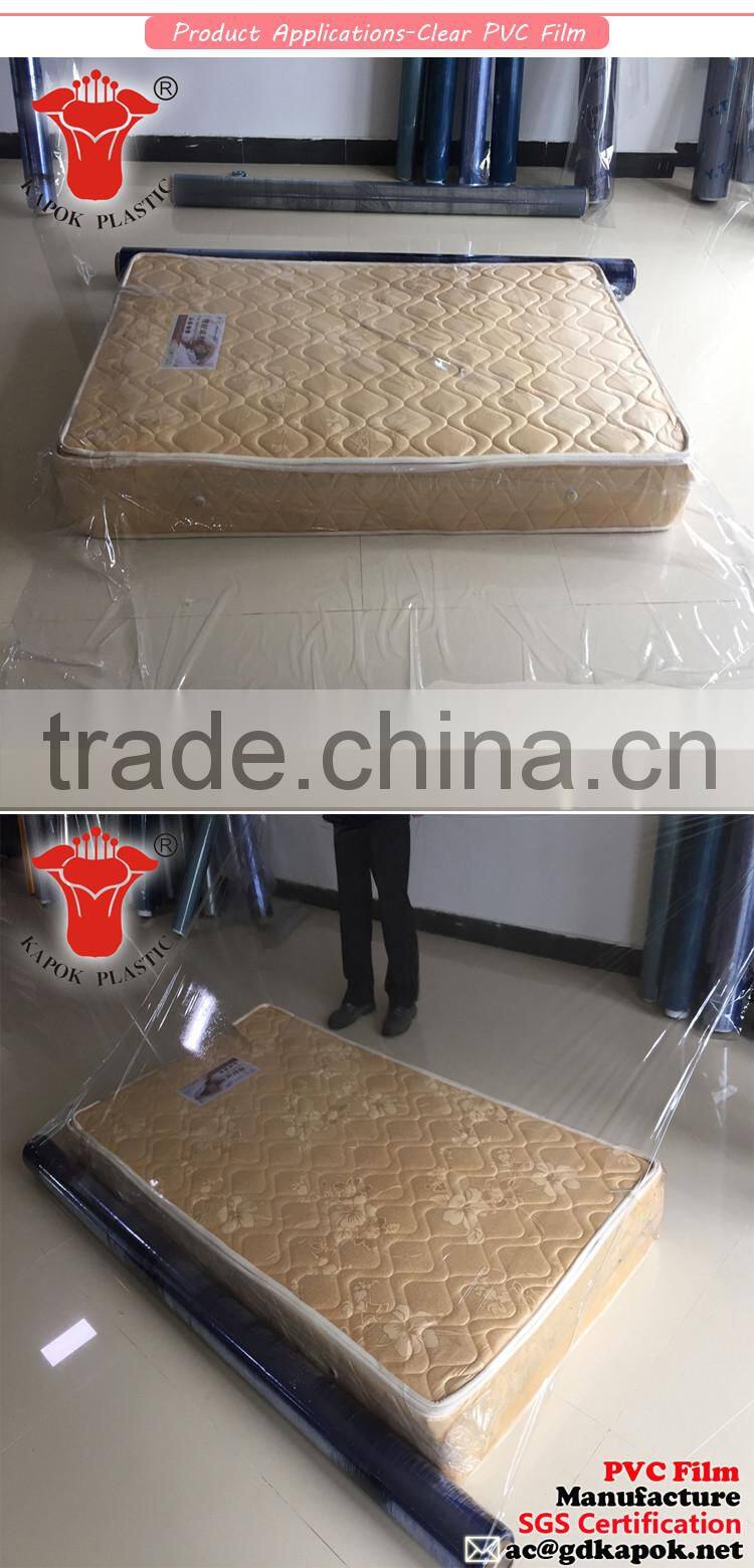 factory directly for clear/crystal mattress pvc sheet