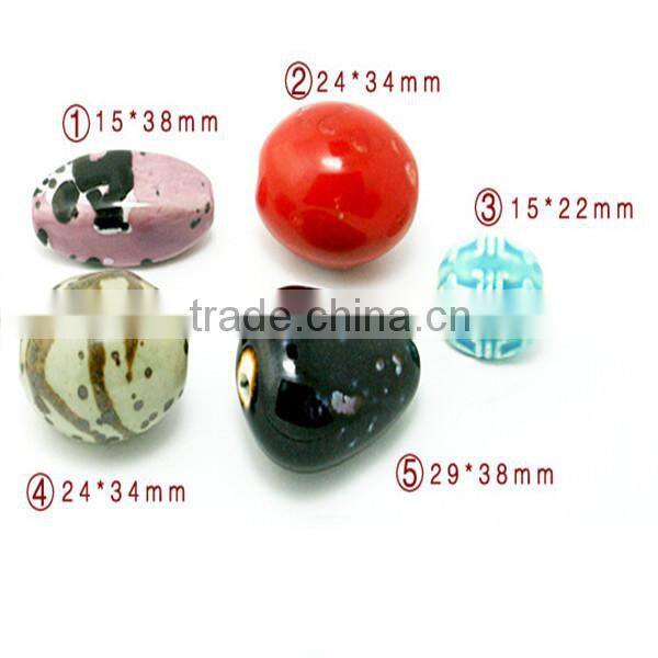 Professional high quality Bead porcelain , 24-34mm, hole size: 3--5 mm