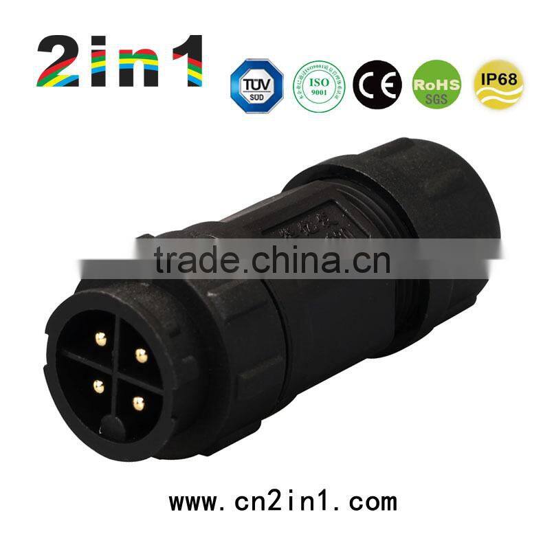 SK19-4P IP67 Soldering Electric Cable Wire Waterproof Connector