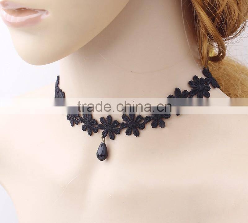 Chunky necklace lace crucifix fashion jewelry 2016