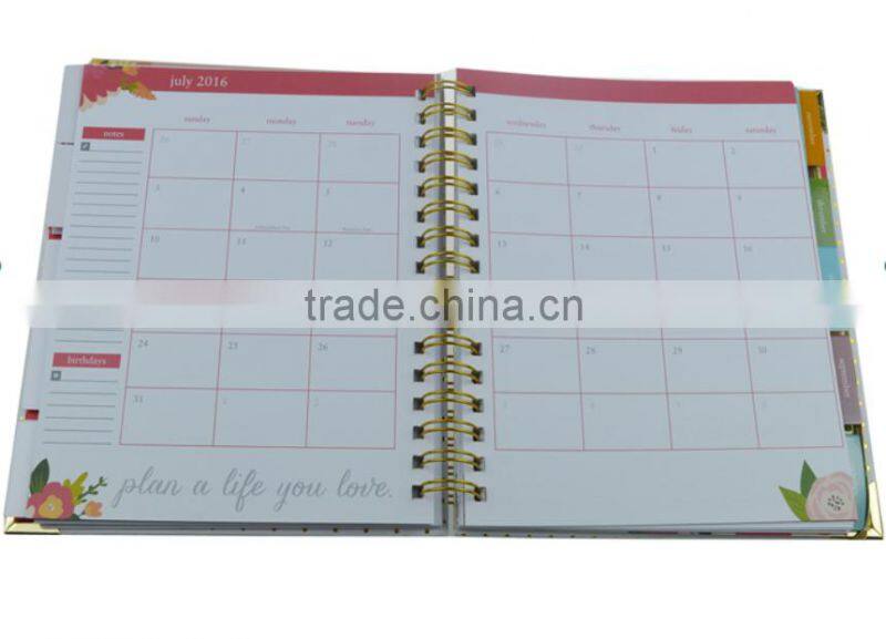 2017 Journal Diet Wire-O Binding Spiral Cheap planner