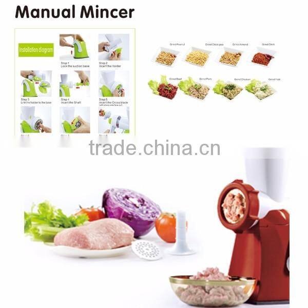 Meat mincer, Manual Meat Grinder, hot sale meat mixer grinder
