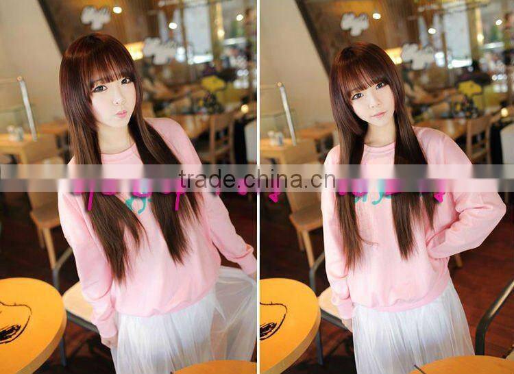 silk straight long hair clip in extension