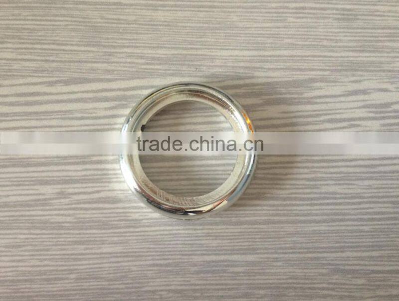 glass coffee table plastic silver ring