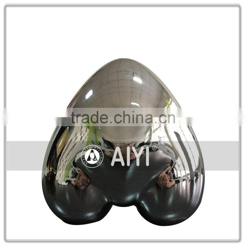 Beautiful Silver Chrome Heart Hip Model Mannequin