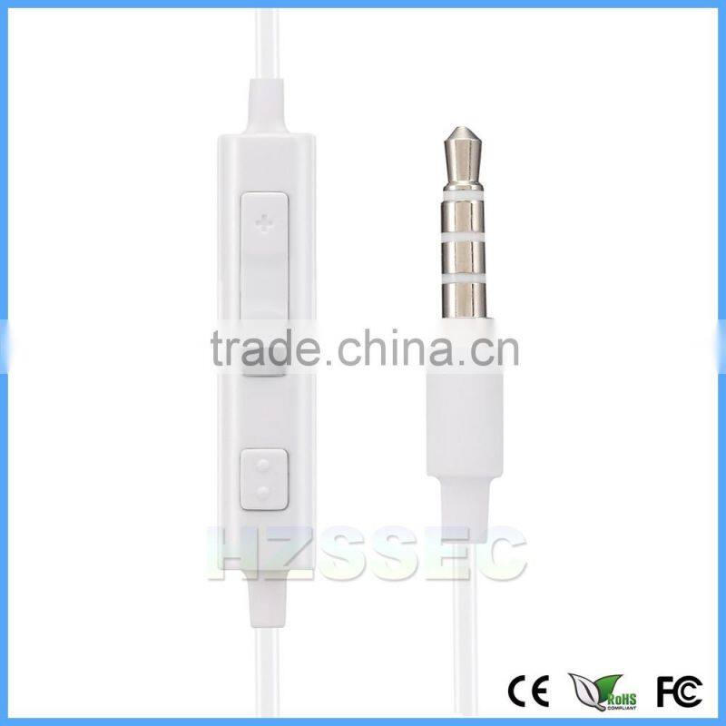 OEM mobile phone accessories 3.5mm standard interface type wired earphone stereo headphone for Samsung