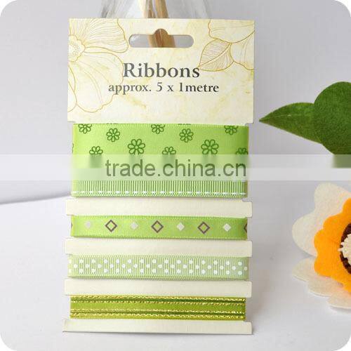 pattern ribbon, grosgrain ribbon , ribbon set , scrapbooking ribbon, ribbon for bowing