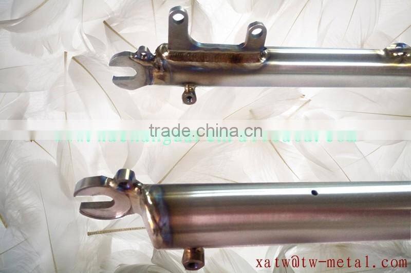 titanium mtb bicycle fork with welding color MTB front fork with welding color