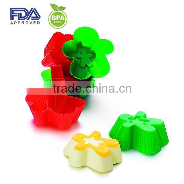 Flower Cupcake Silicone Baking Cups Baking Mould Silicone Reusable Baking Cup