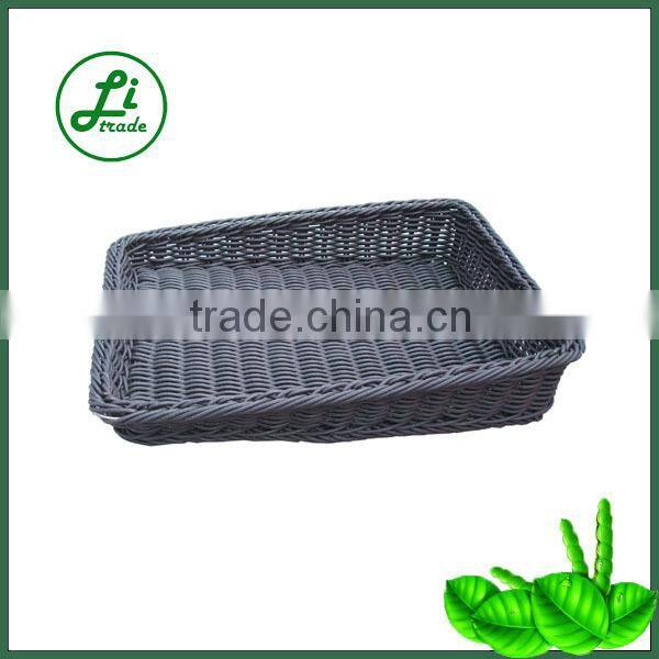 antique round woven pp basket