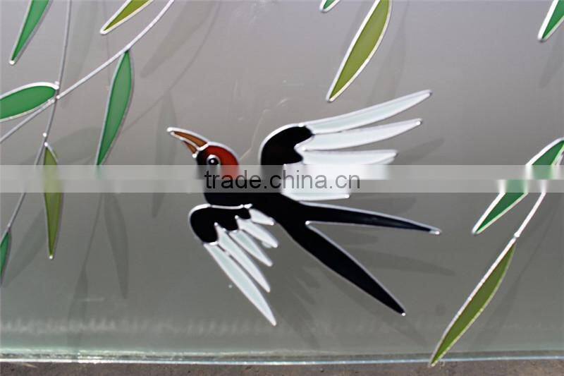 high top quality china manufacturer tempered interior door glass